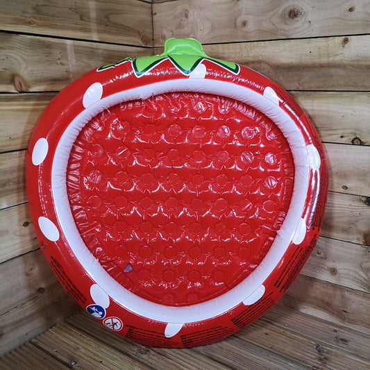 95cm Inflatable Friendly Fun Red Strawberry Baby Toddler Paddling Water Pool 2736