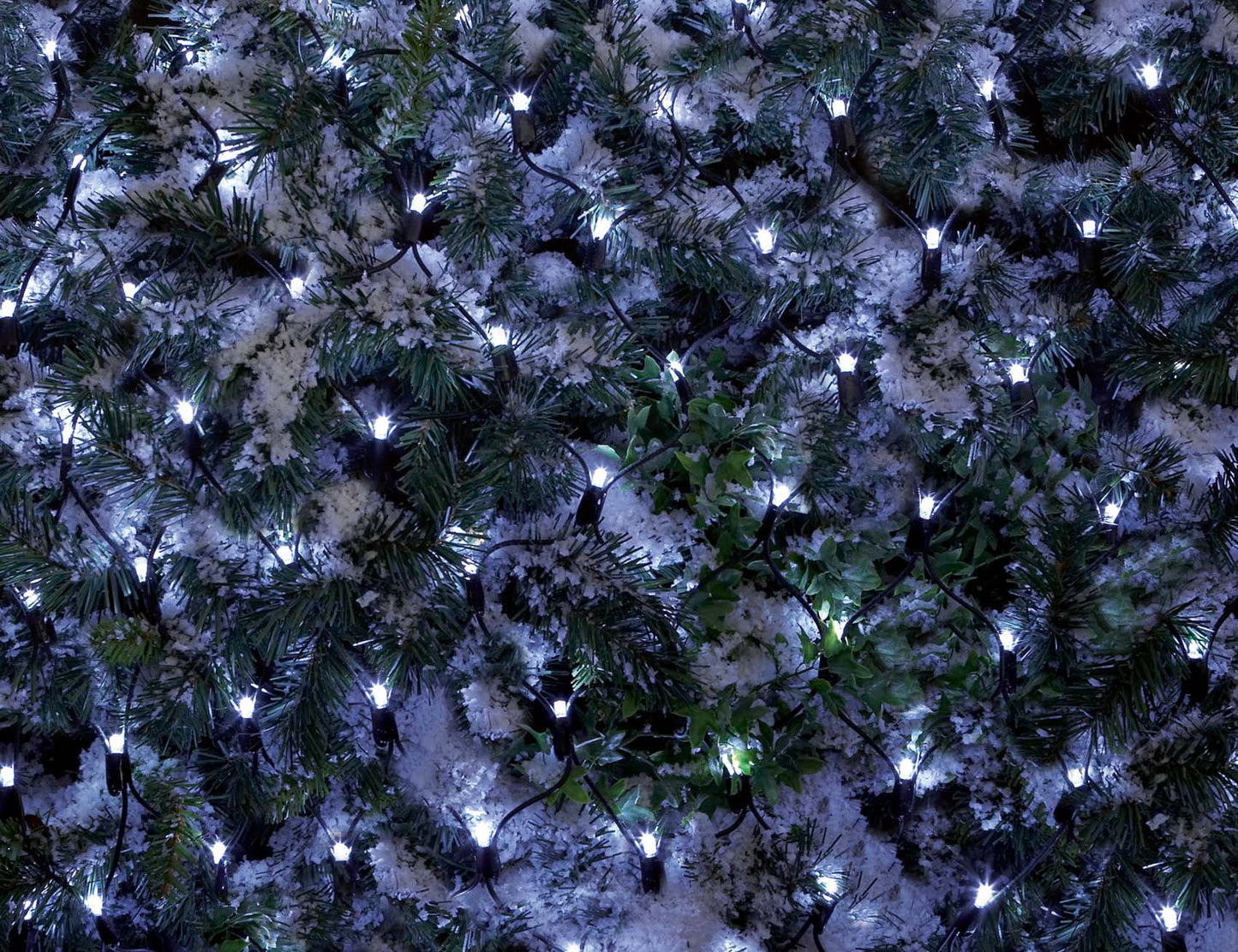 Premier 3.5m x 1.2m 360 LED Multi Action Christmas Net Window Light - Cool White