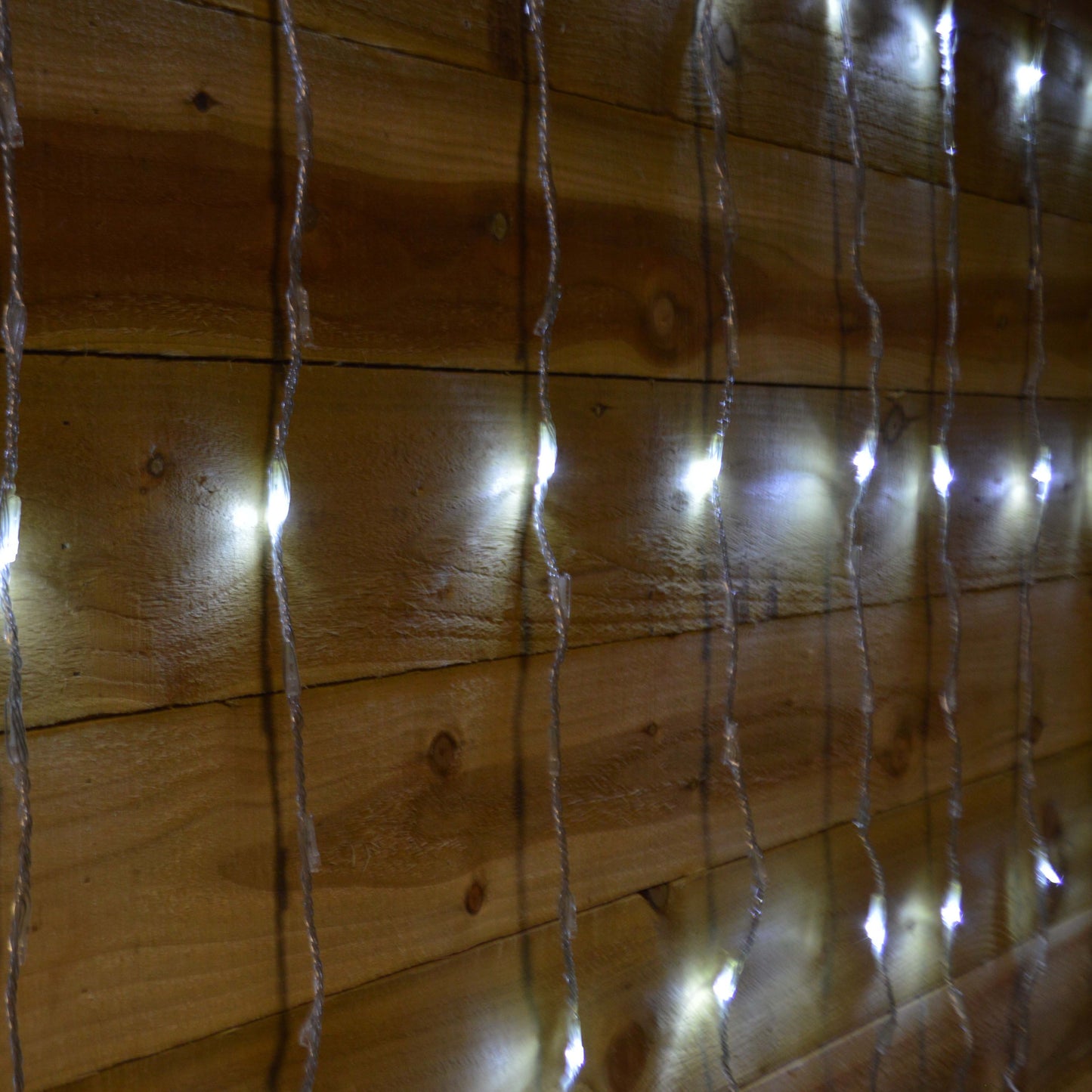 Premier 240 LED 1.5m x 2m Tall Cascading Waterfall Curtain Light - Cool White