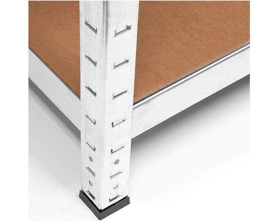 Set of 2 Garage Shelving 90cm Wide & 180cm High Heavy Duty 5 Tier Multipurpose Metal Racking Unit / Warehouse Shelving Storage