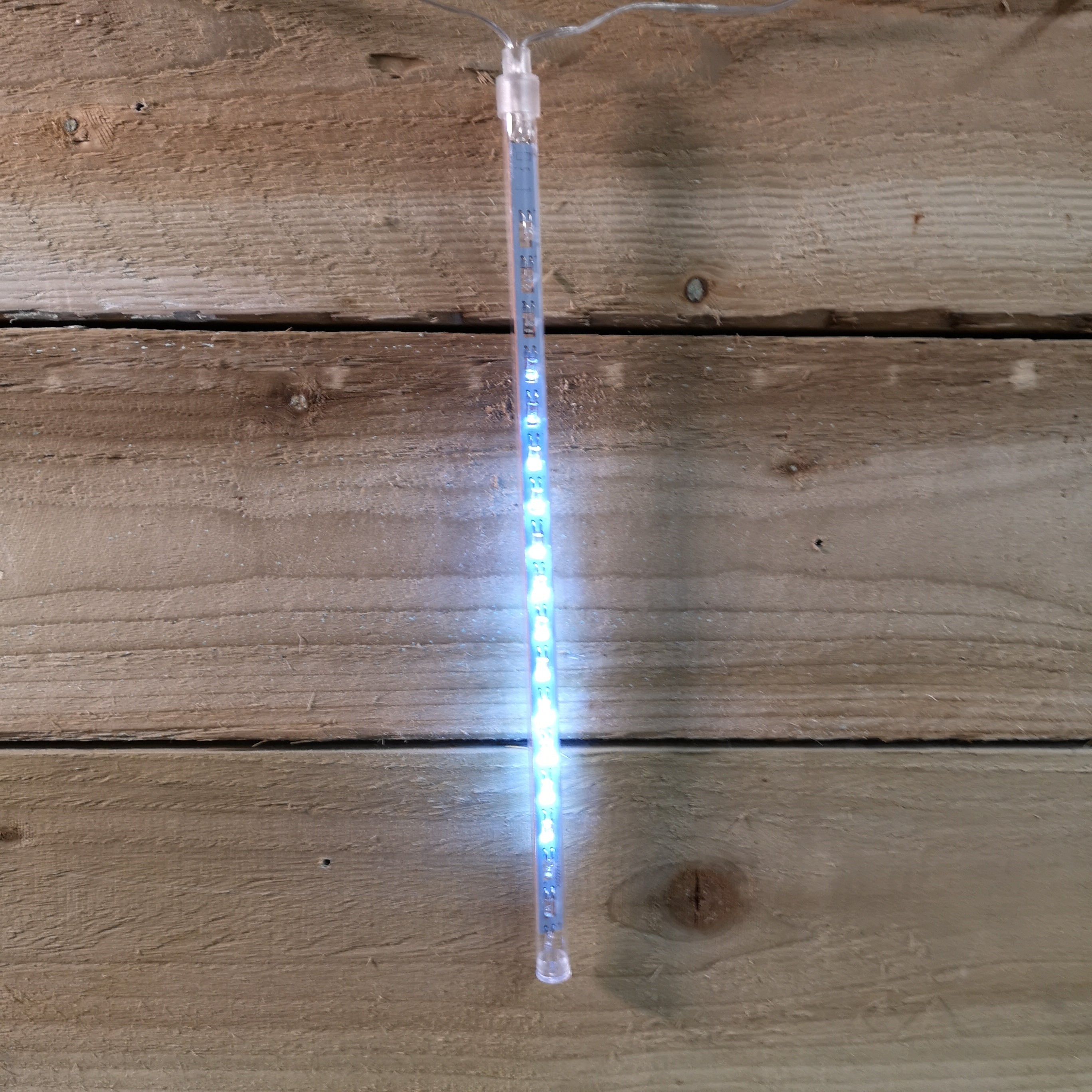 95 LED 5 Snowfall Tube Indoor Outdoor Connectable Christmas Lights in Ice White