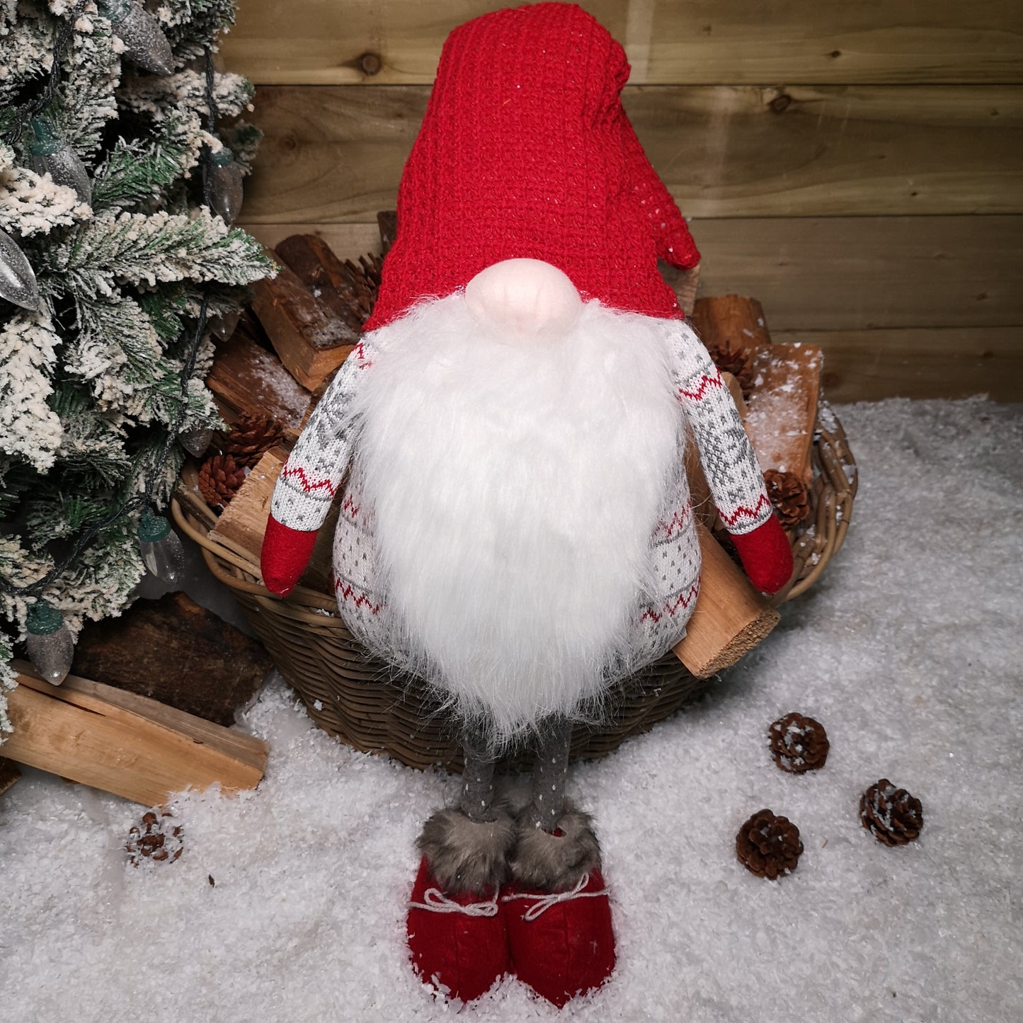 70cm Standing Gonk with Extendable Legs Christmas Decoration