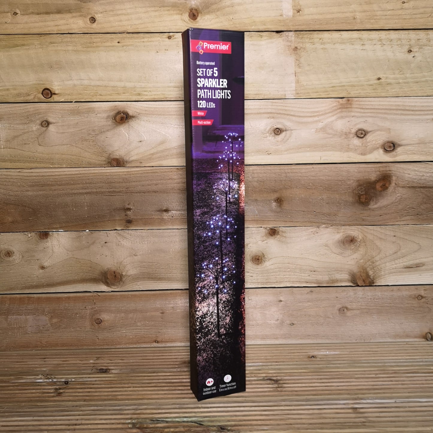 5pcs Premier Battery Operated Multi Function Sparkler Pathfinder Lights 120 Cool White LEDs