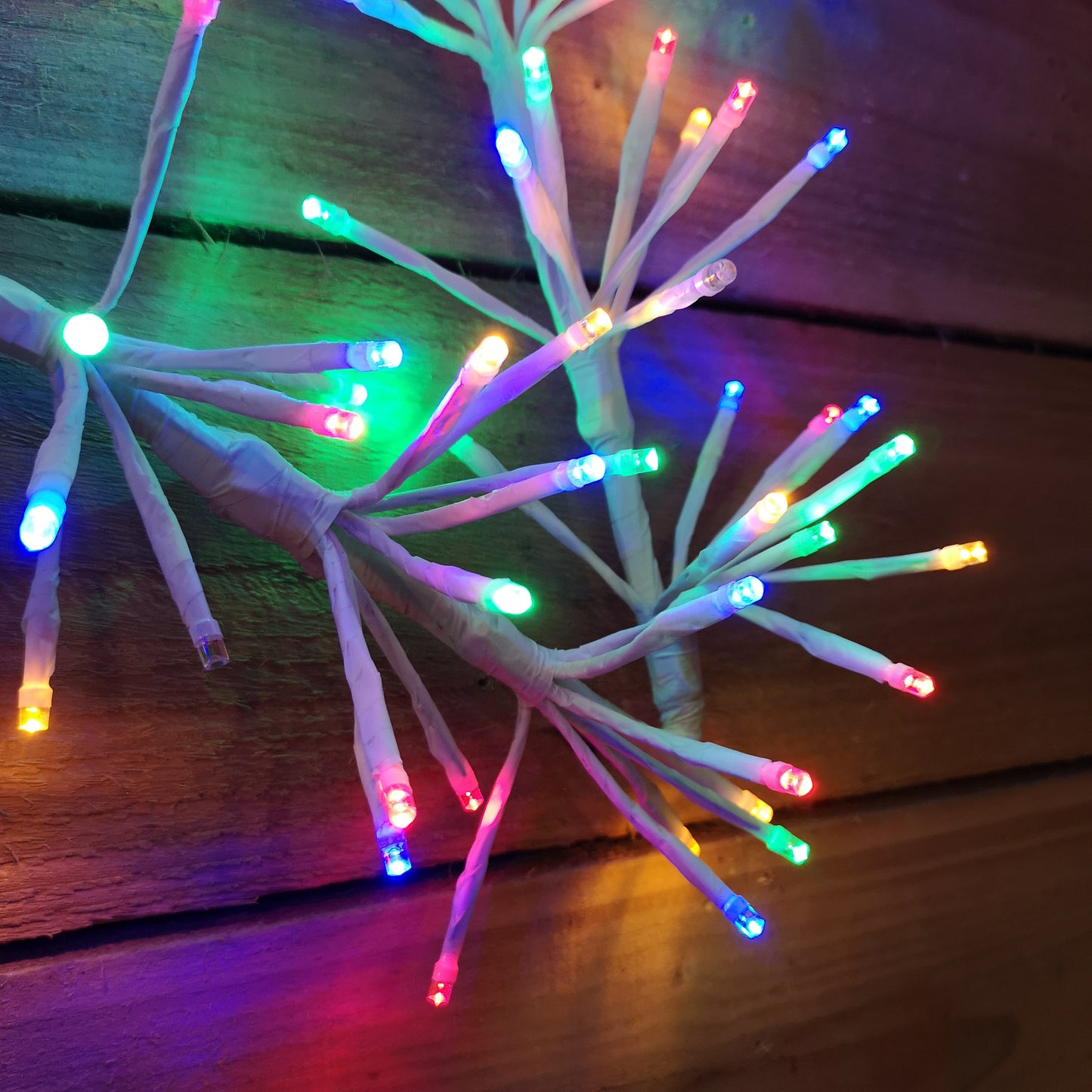60cm Premier Multi Coloured Christmas Star Cluster Decoration with 240LED