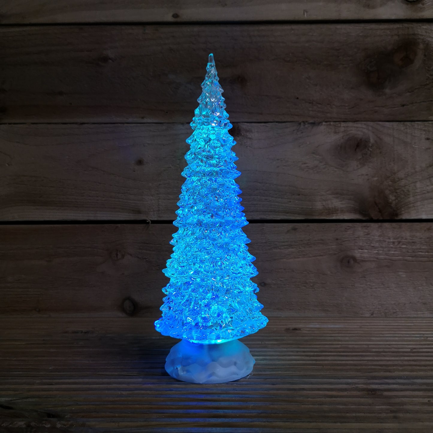 30cm Dual Power Water Spinner Christmas Tree with Timer & Colour Changing LED's