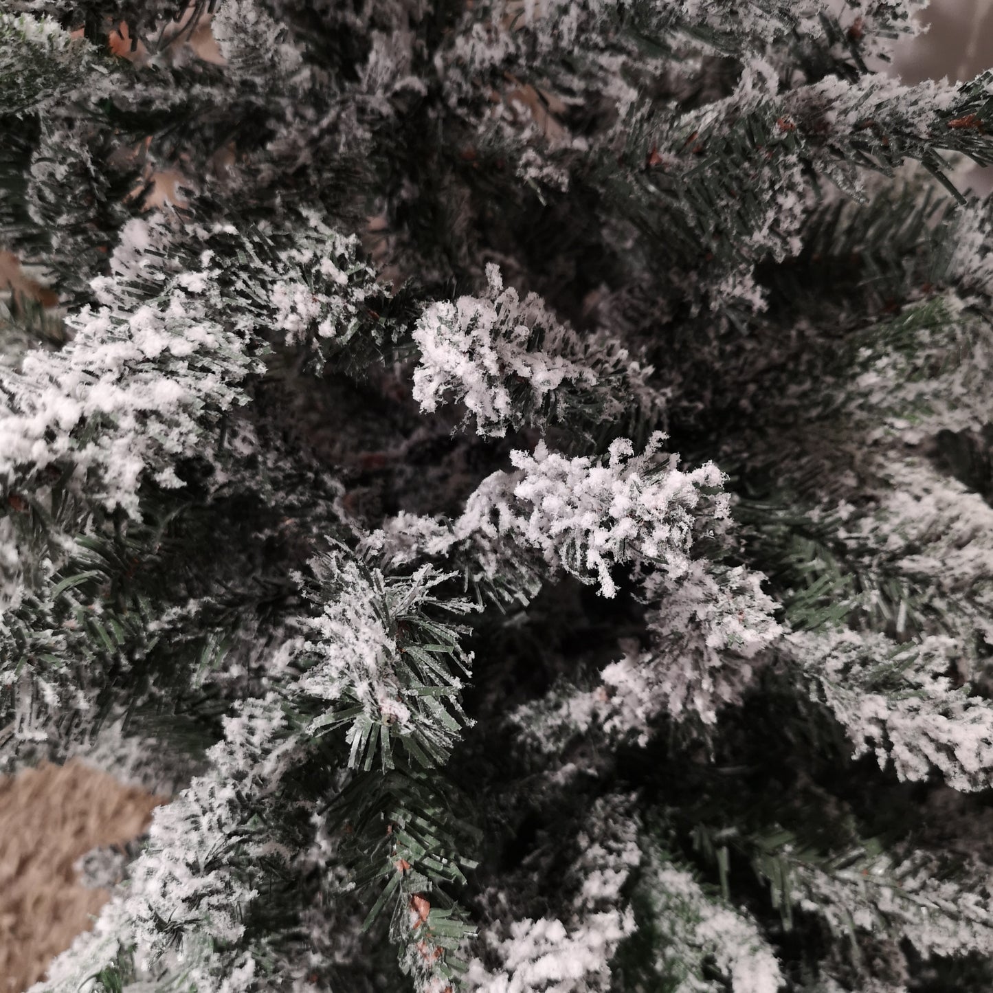 Premier 6ft Slim Festive Lapland Snow Flocked Green Christmas Tree