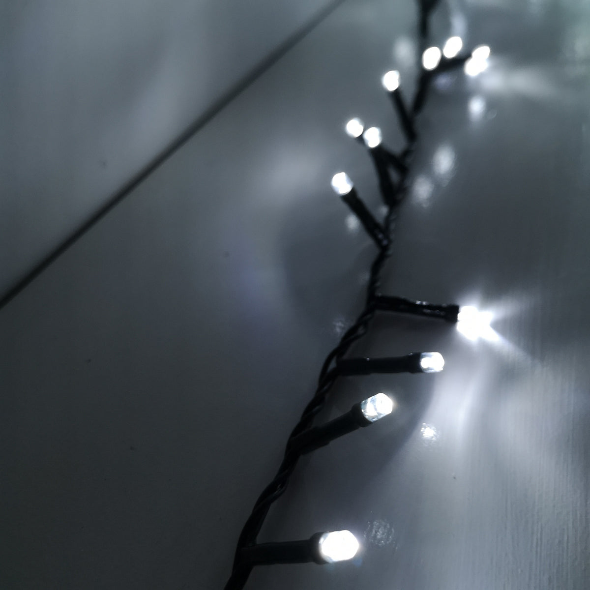 500 LED 12.5m Premier TreeBrights Indoor Outdoor Christmas Multi Function Mains Operated String Lights with Timer in Cool White