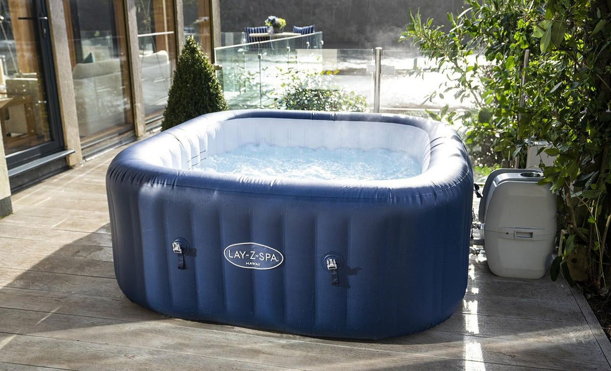 1.8m² Lay-Z-Spa Hawaii 140 Airjet Inflatable Spa 4-6 Person Hot Tub