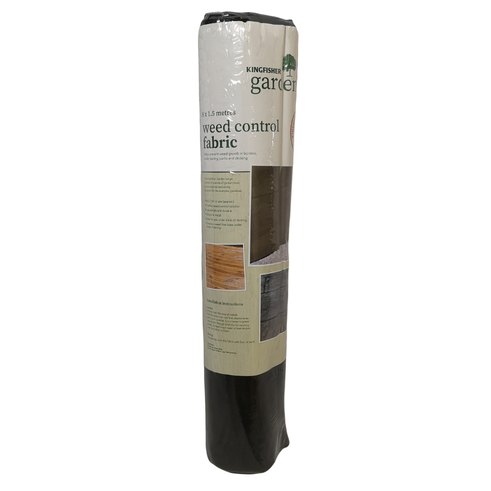 8m x 1.5m Roll of Weed Control / Weed Guard Fabric for Gardens