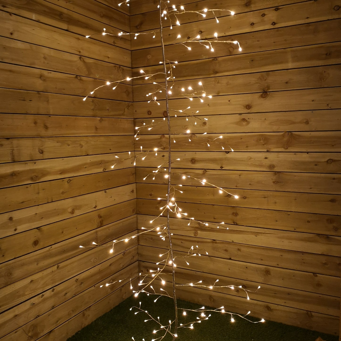 Premier 3m Outdoor and Indoor Gold Lit Branch Garland, 288 LEDs