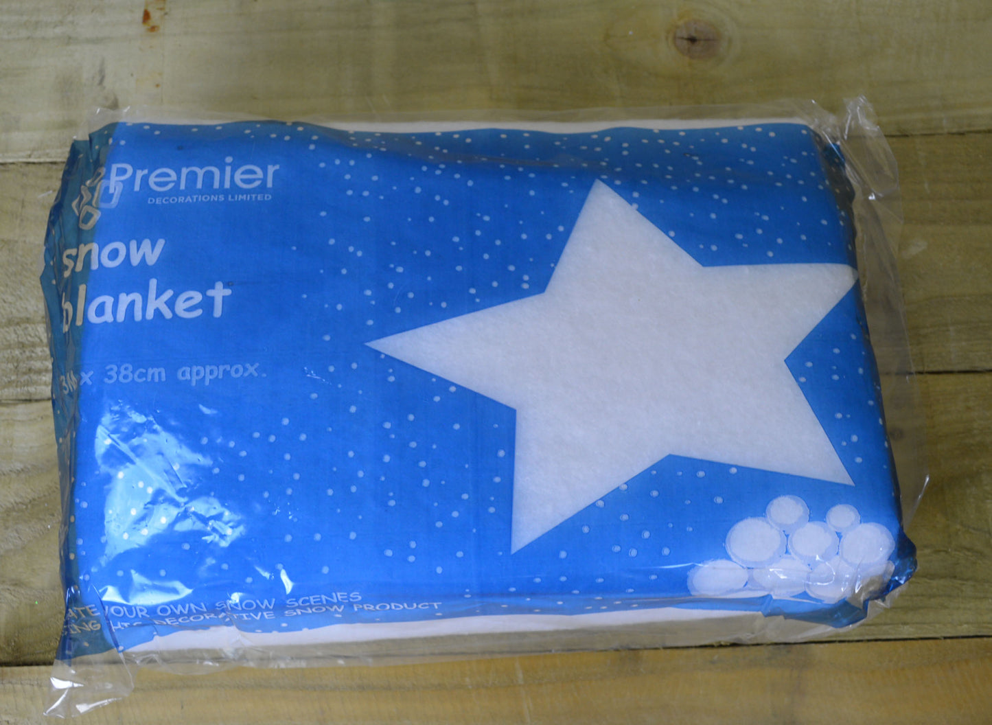 3m x 38cm Christmas Fake Snow Scene Drape Material