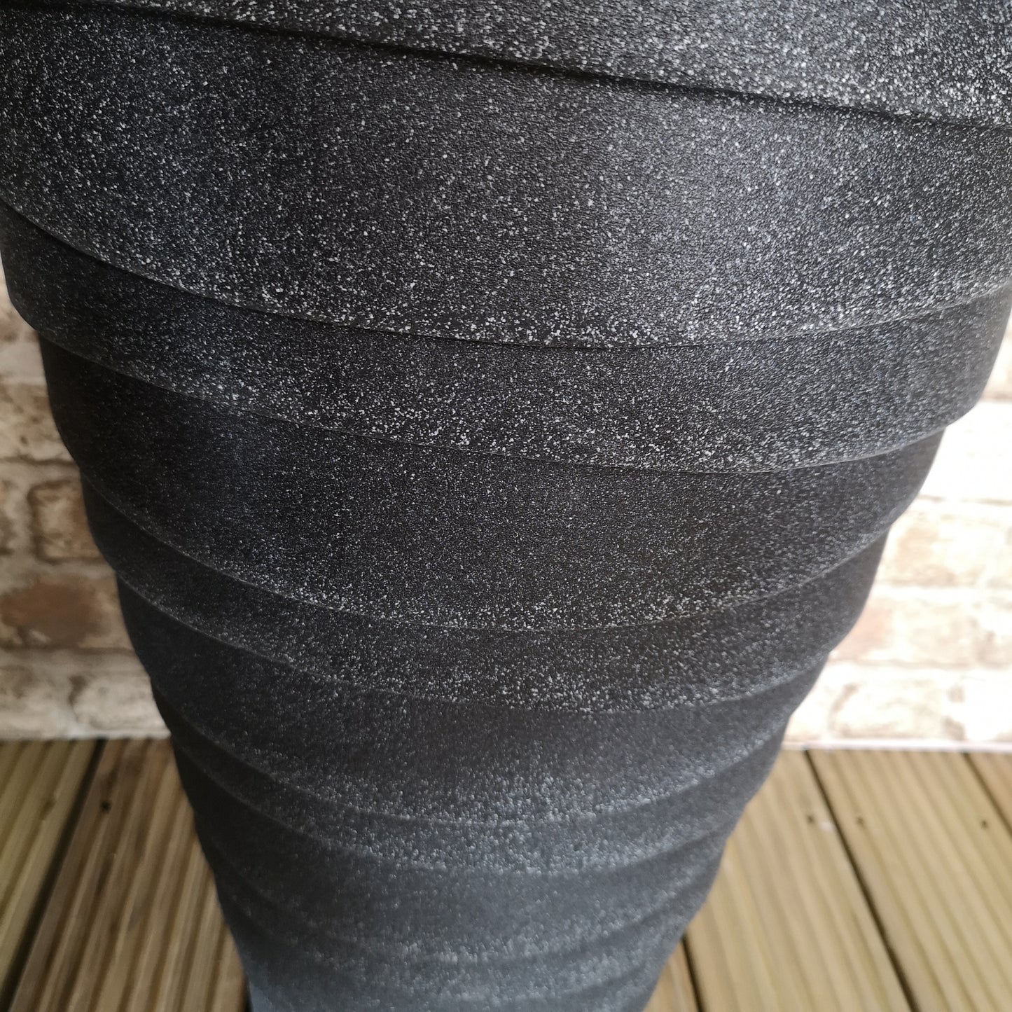 Medium Grey Charcoal Effect Garden Trojan Plant Pot 56cm Tall 38cm Wide