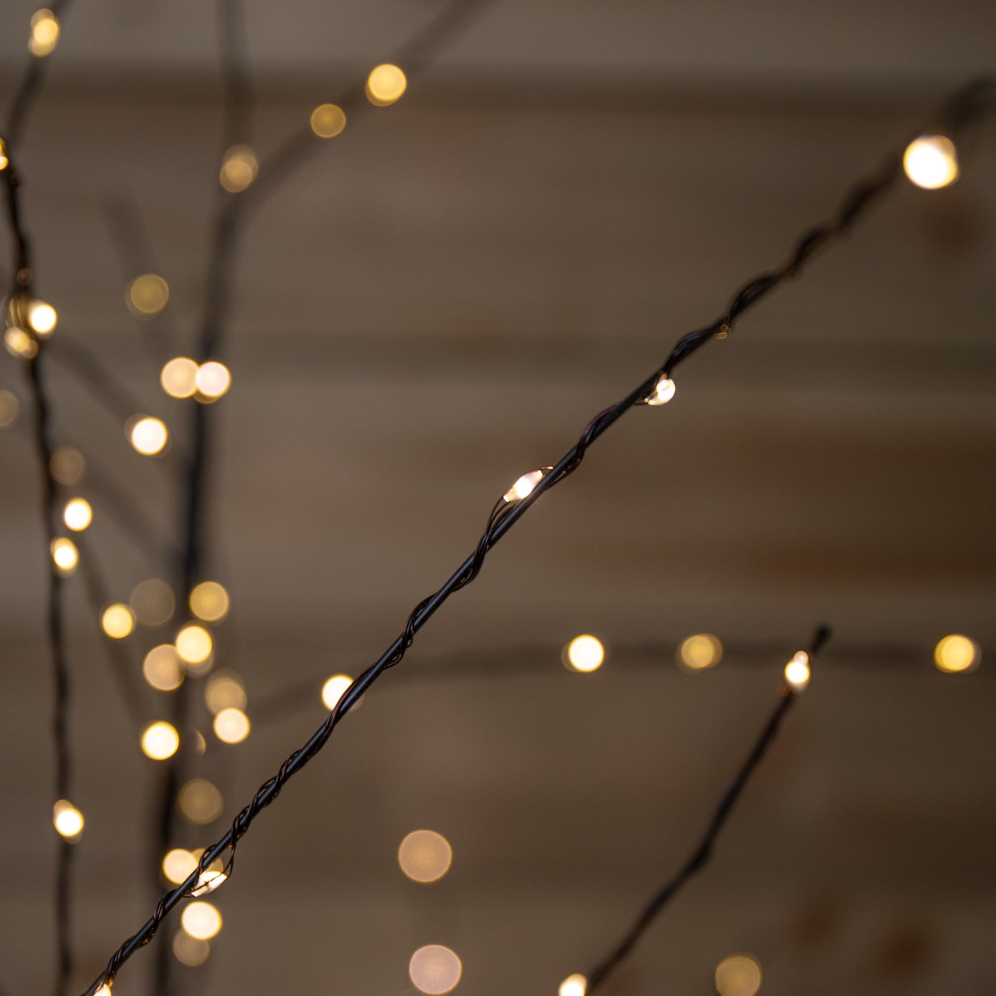 Factory Seconds: 6ft (1.8m) Tall Light up Black Micro Dot Christmas Tree with 1100 Warm White LEDs and Remote Control