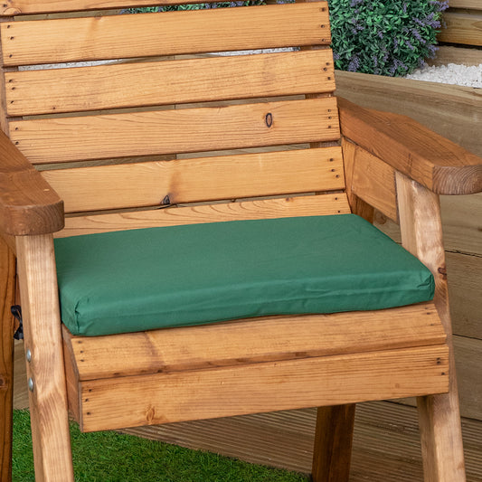 52 x 41cm Cushion Base for Single Wooden Garden Chair in Green