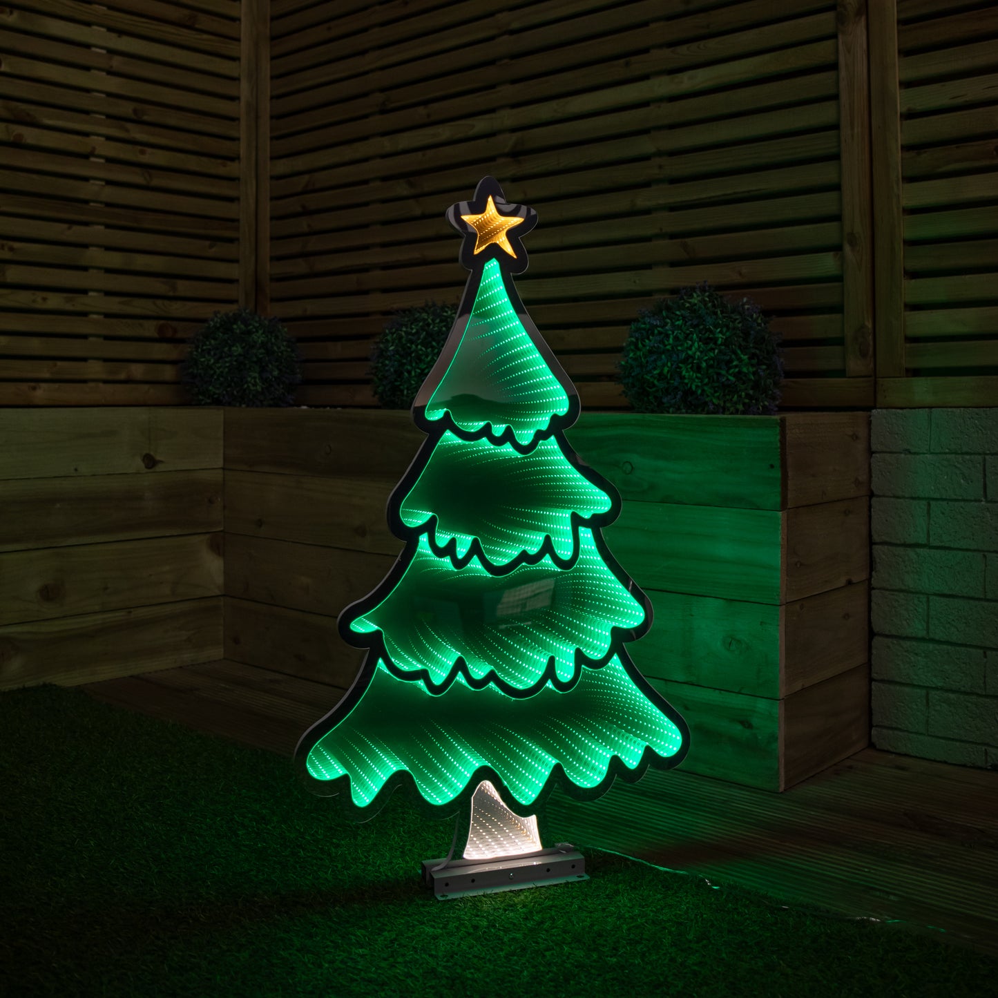 90cm Light up Standing Christmas Tree with Star Infinity Decoration with LEDs
