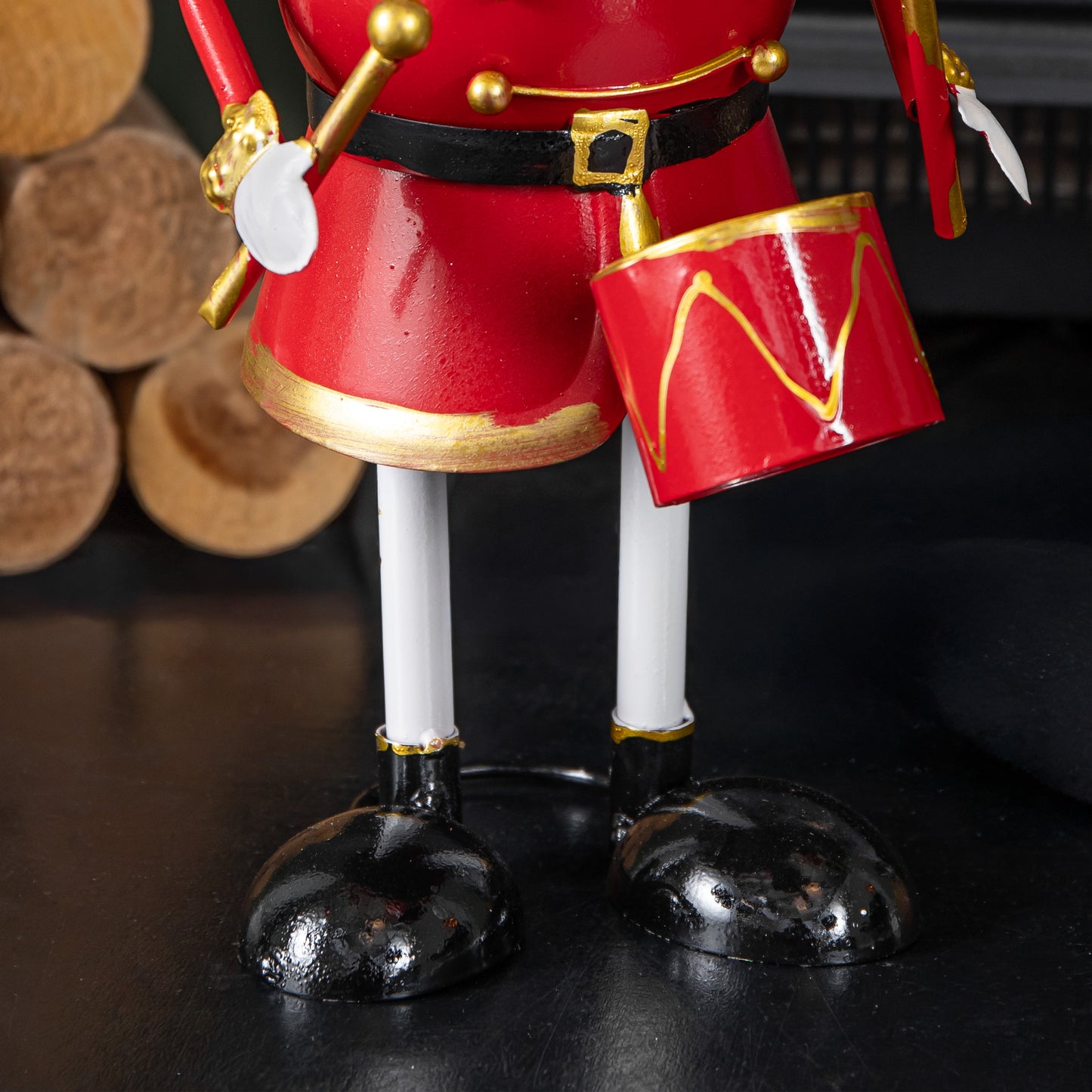 44cm Hand Painted Metal Christmas Captain Santa Decoration