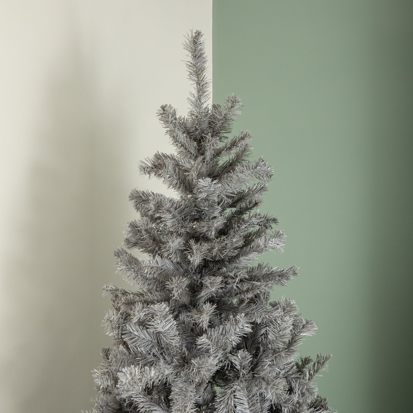 8ft (2.4m) Plain Grey Colorado Spruce Wrapped Christmas Tree 1097 Tips