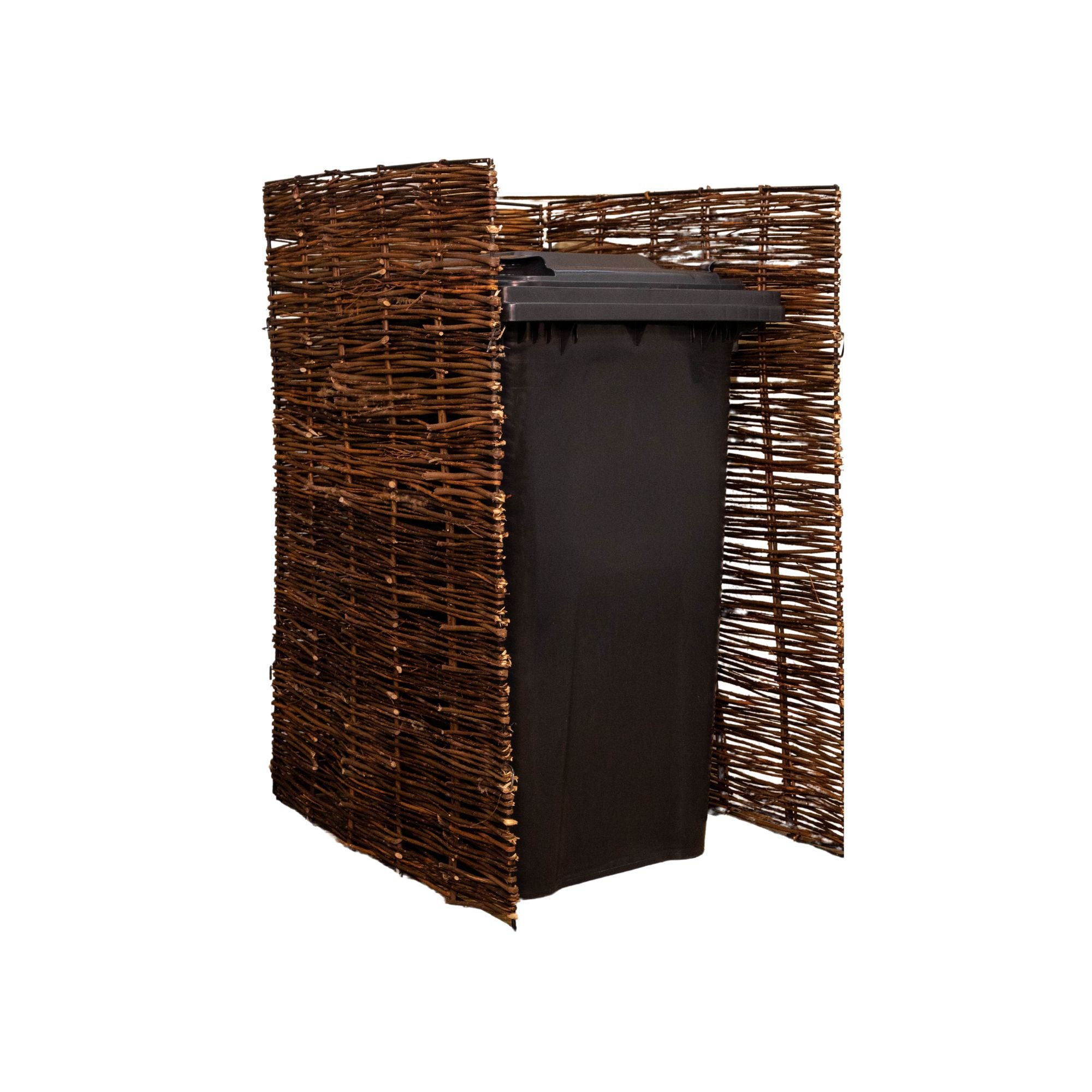 1.16m x 61cm Single Garden Patio Willow Wheelie Bin Screen Hideaway Cheaper Online