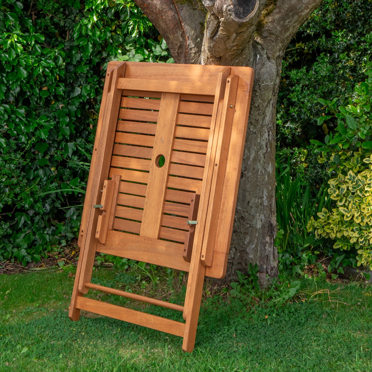 Windermere 4 Person Outdoor Square Wooden Folding Garden Table