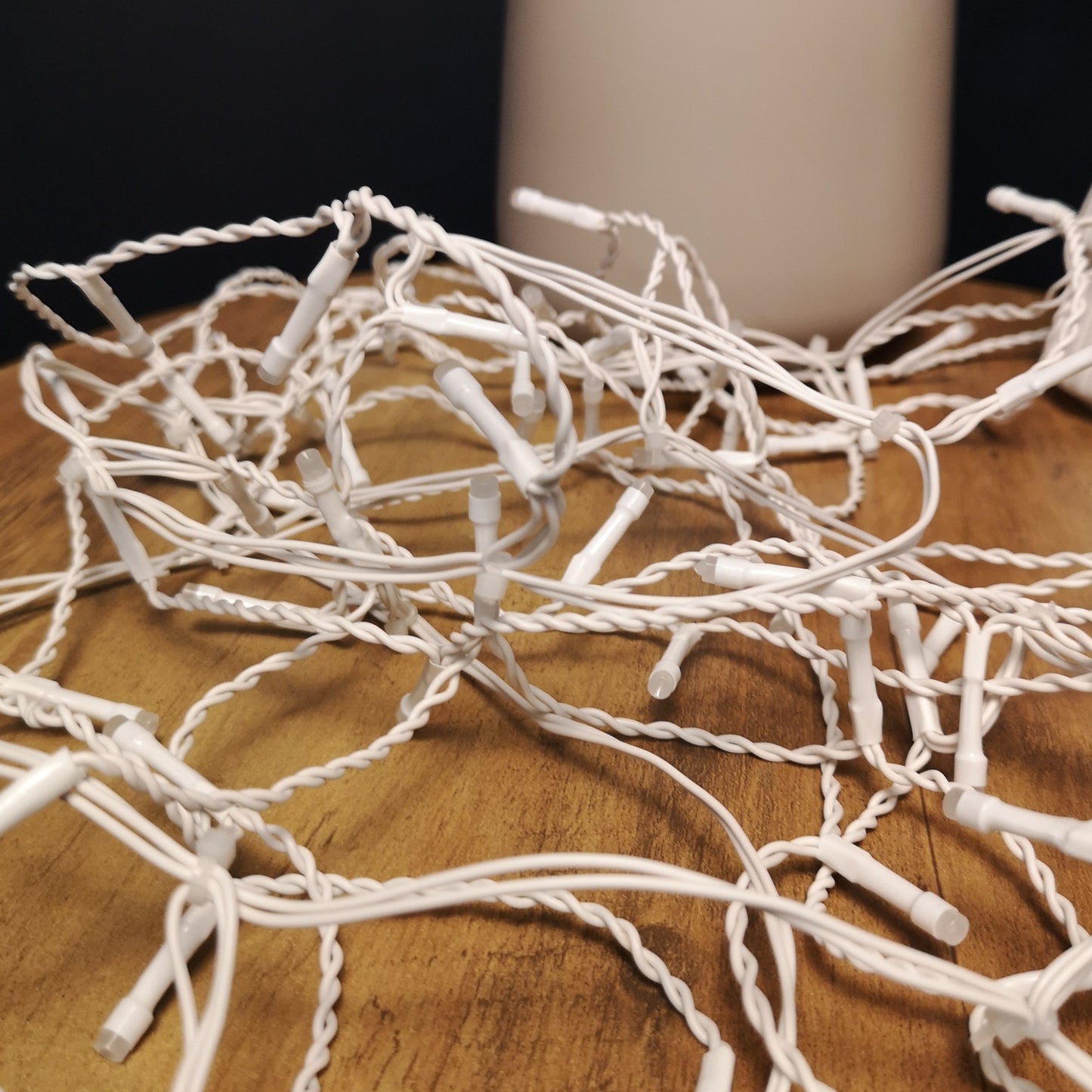 25m 1000 White LED Frosted Icicle Indoor Outdoor Christmas Lights with Timer