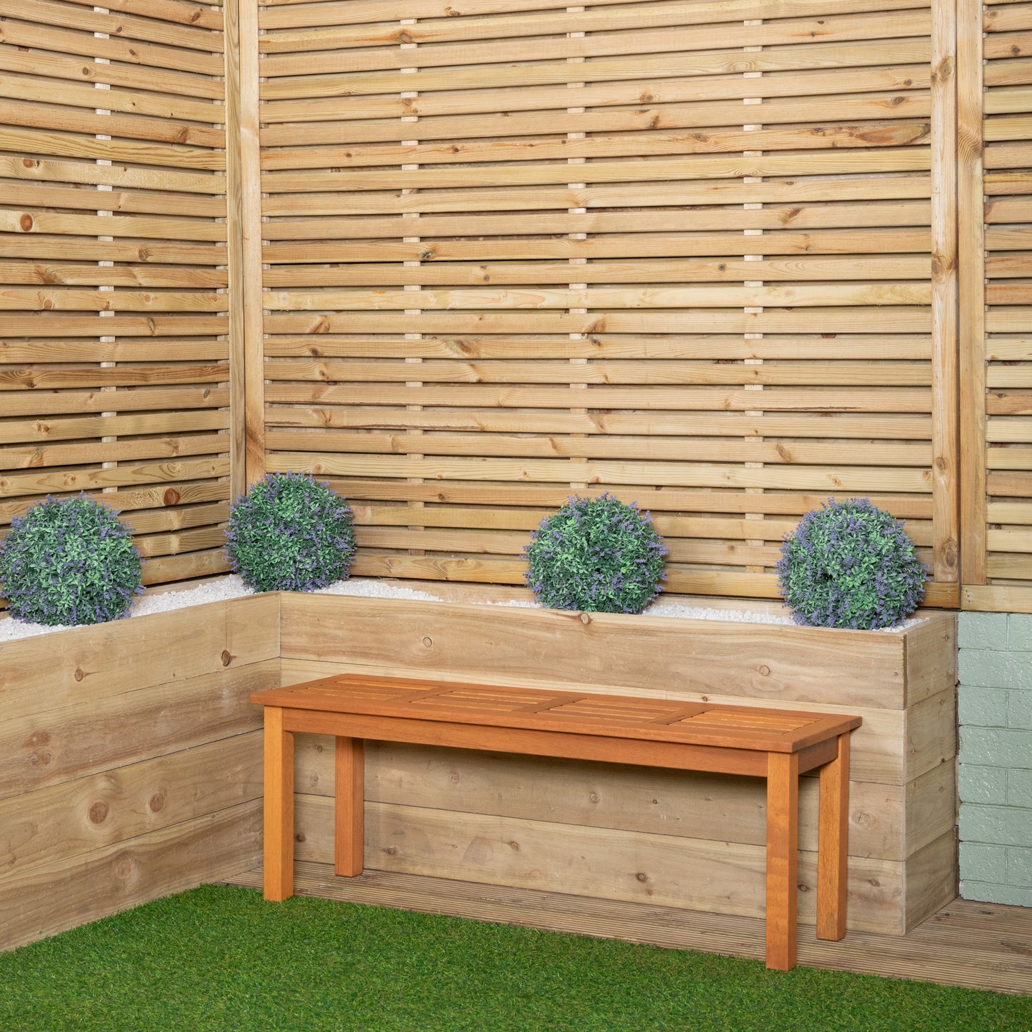 Samuel Alexander Coniston 2 Seater Outdoor Wooden Garden Bench Stool