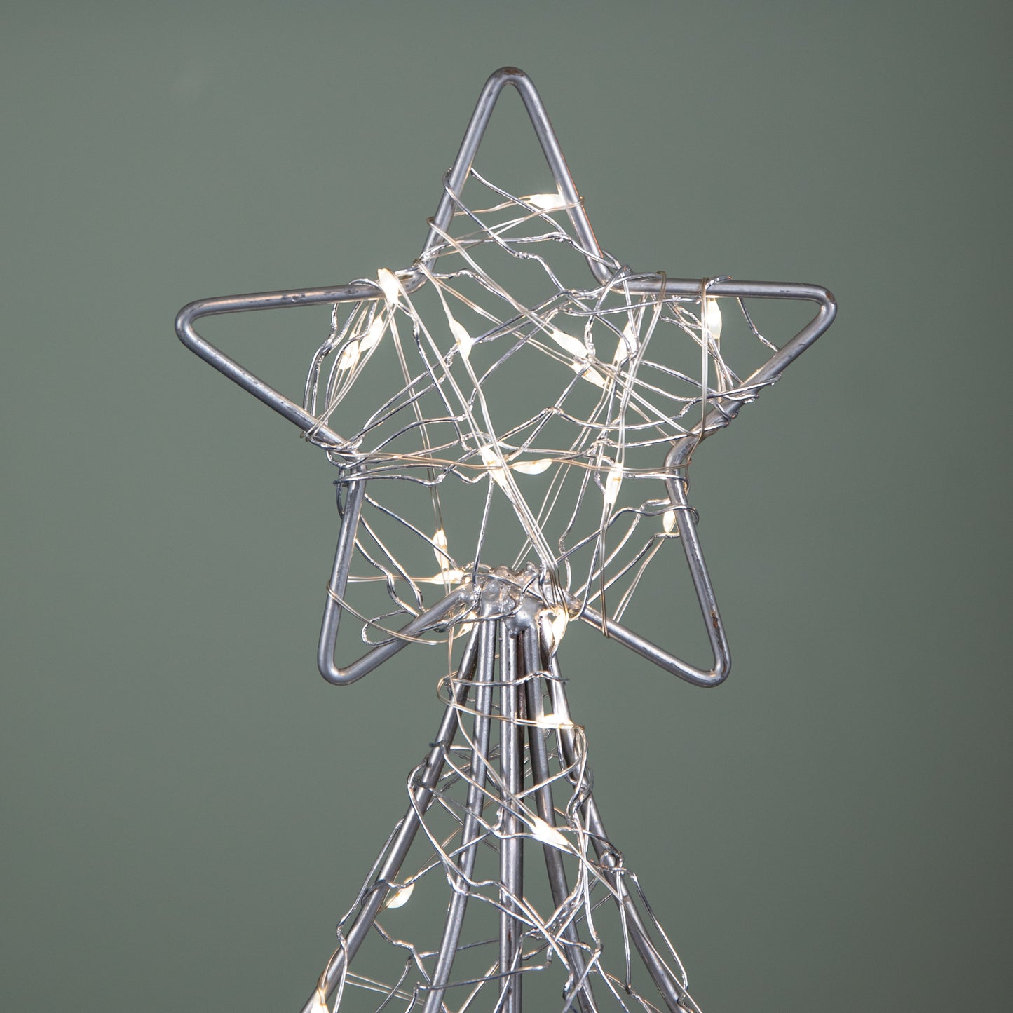 90cm Light Up Christmas Tree Silhouette Decoration with 300 Warm White LEDs