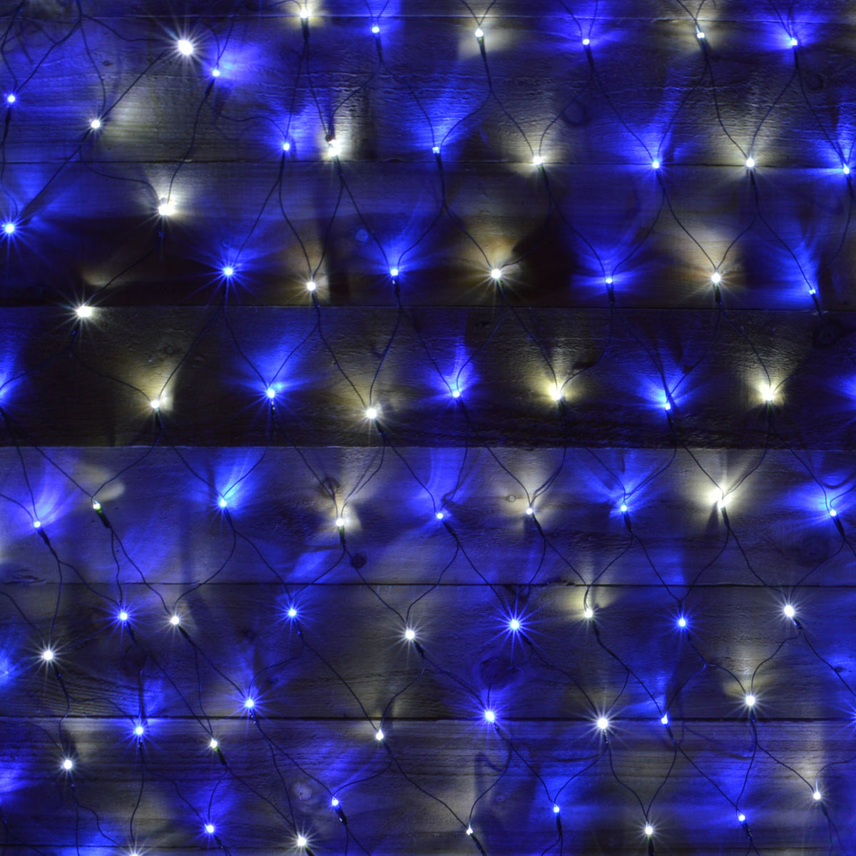 1.7m x 1.2m 180 LED Premier Indoor Outdoor Multifunction Christmas Net Light with Timer in Blue & White