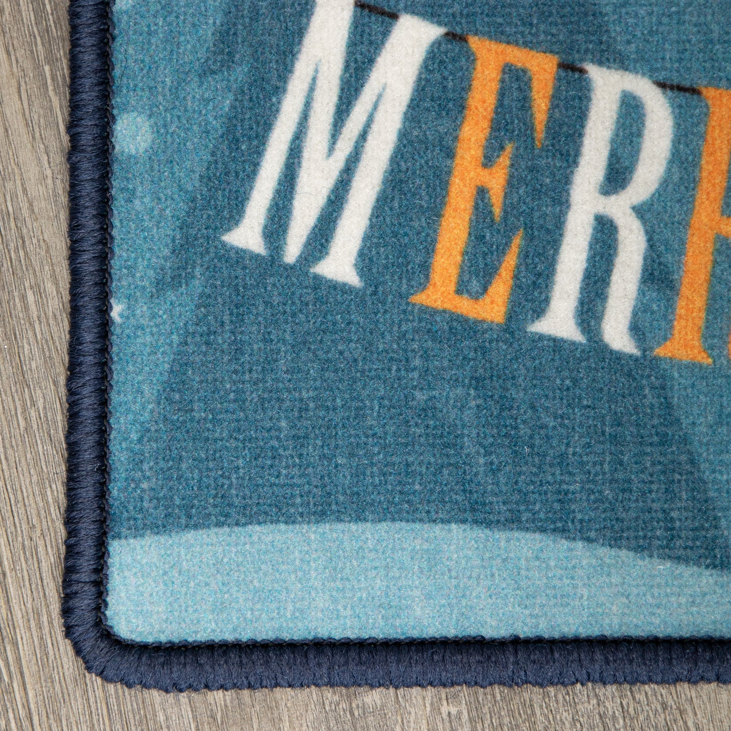 60cm x 40cm Festive Owls Fabric Christmas Doormat