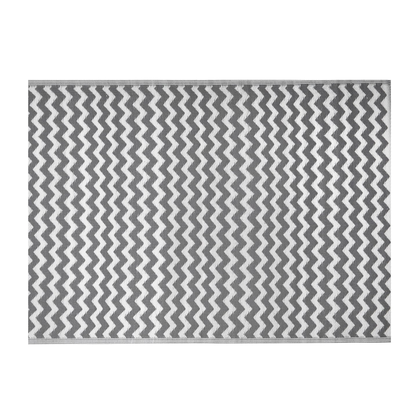 1.5m x 2.1m Atlantis Large Outdoor Alfresco Patio Rug Mat in Slate