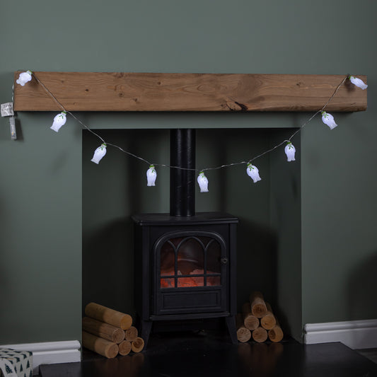 1.8m Battery Powered The Snowman Christmas String Lights with 10 Ice White LEDs