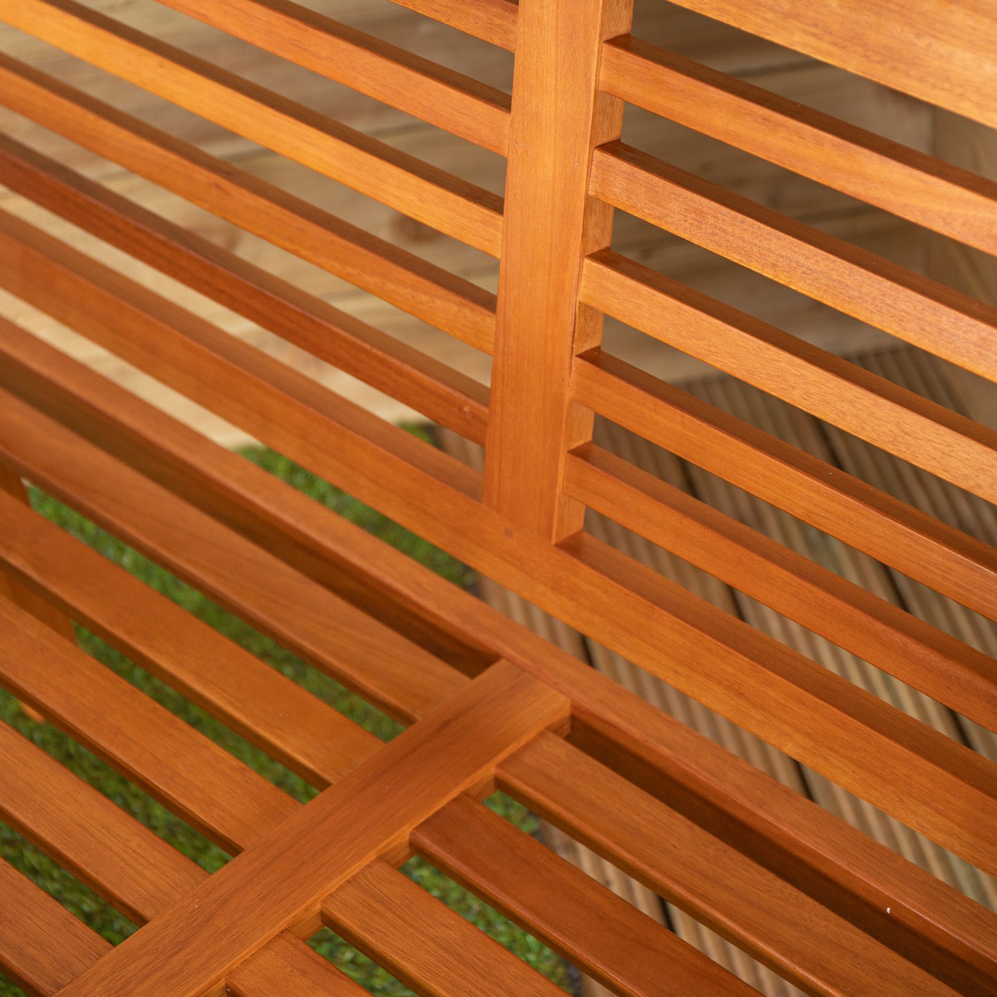 Outdoor 4 Person Rectangular Wooden Garden Table, 2 Benches with Beige Havana Parasol & Base