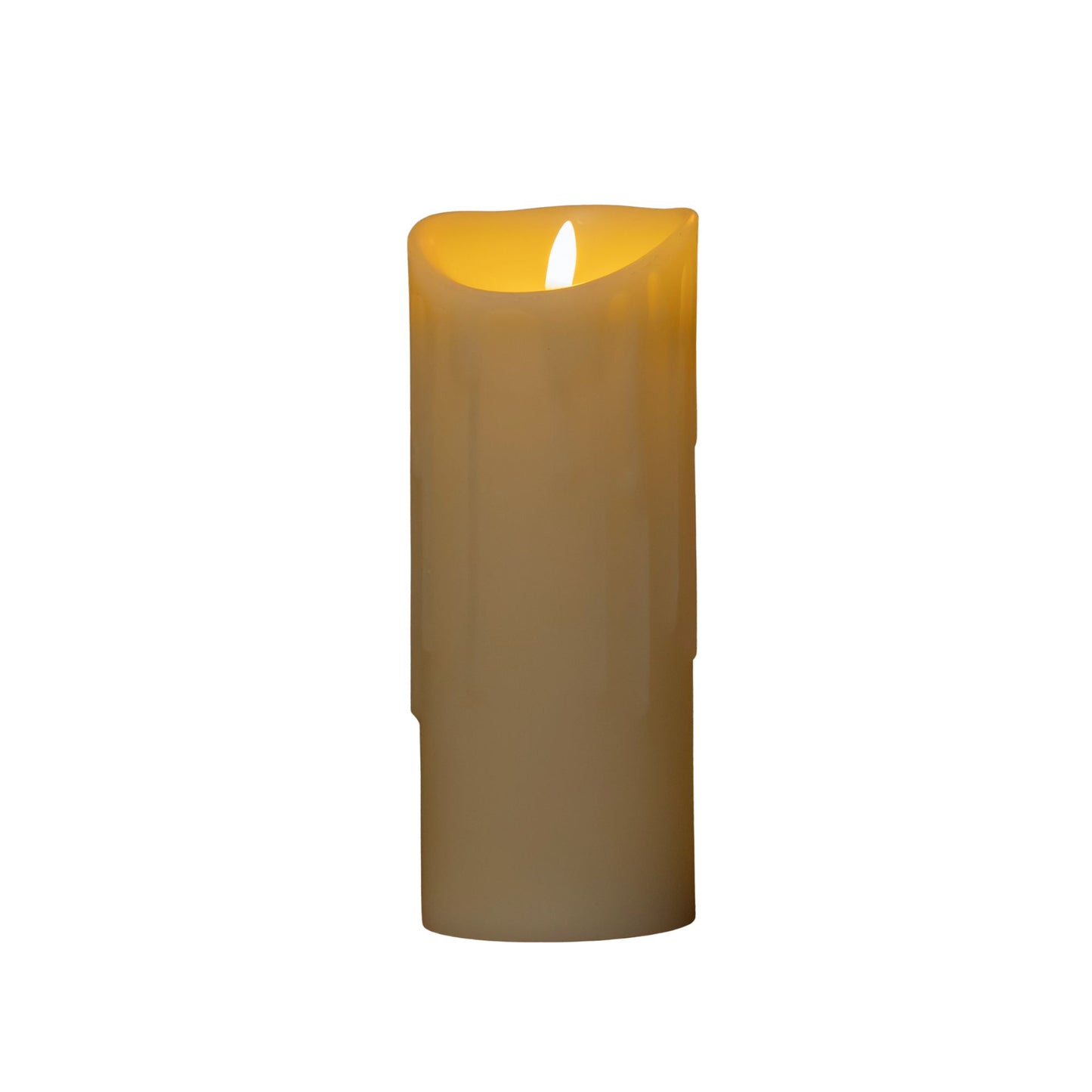23cm LED Flickabrights Melted Edge Battery Candle in Warm White 