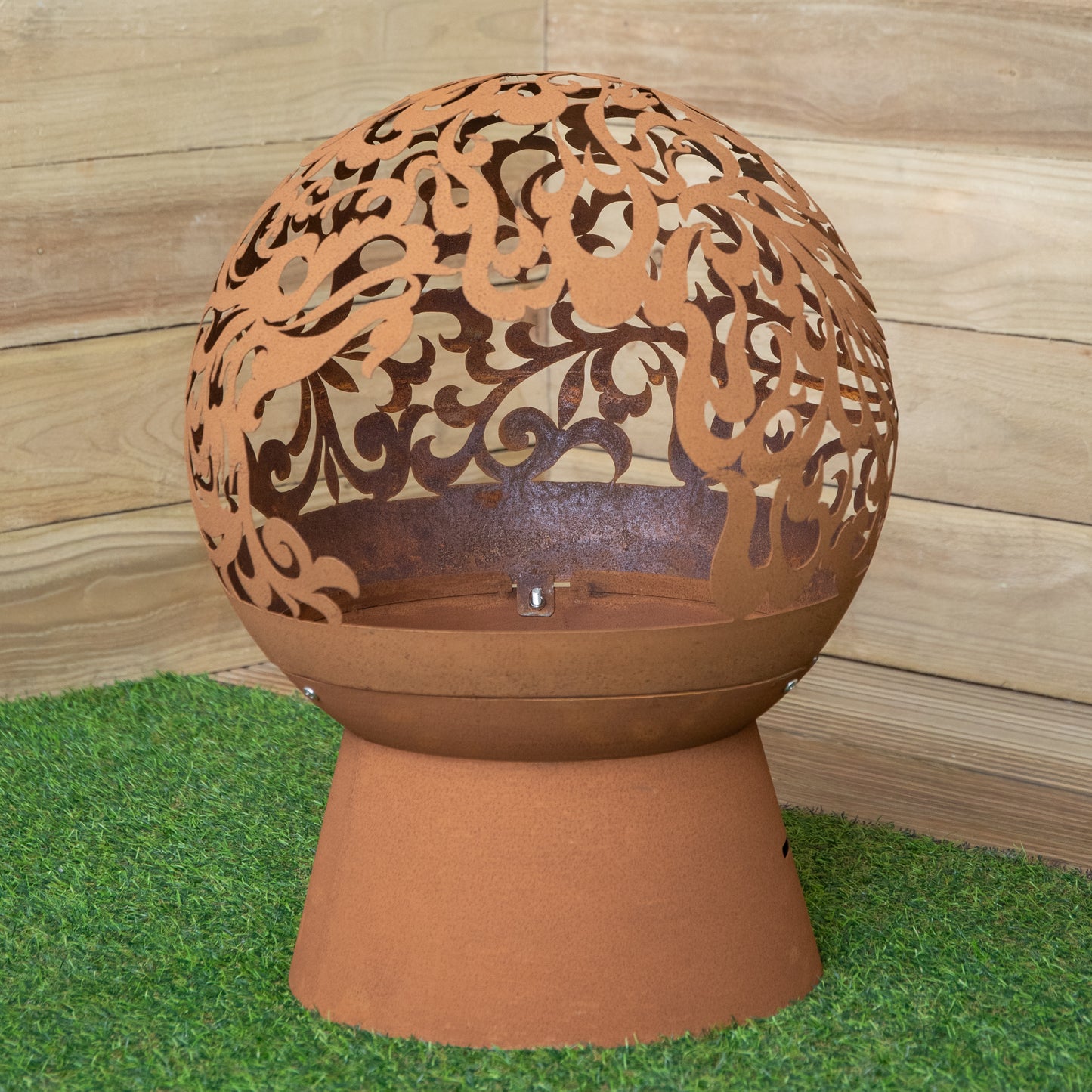 57cm Steel Helios Fireglobe Outdoor Garden Fire Pit