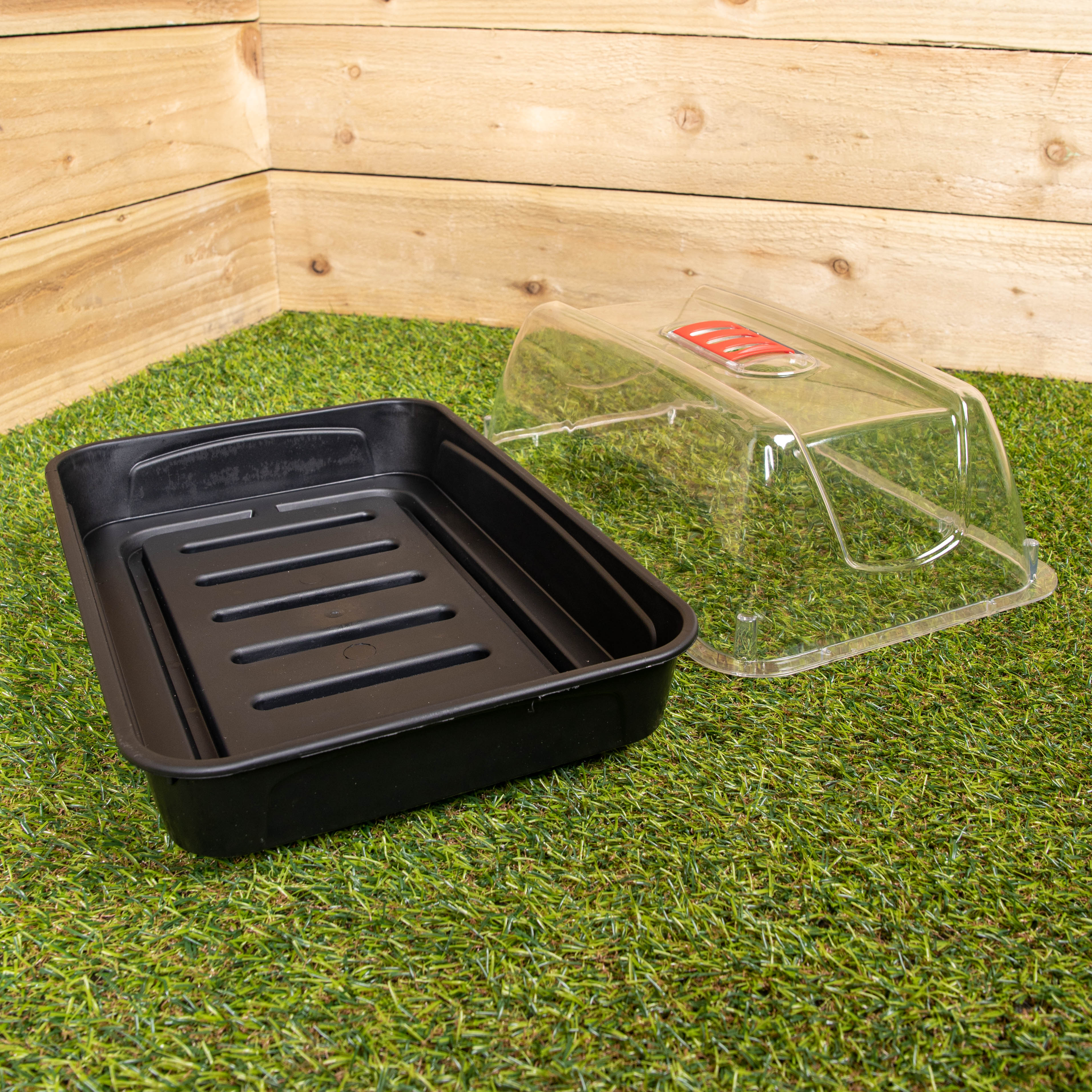 2 x 38cm Unheated Seed Starter Trays Grostart Midi Propagators Indoor Seedling Planters