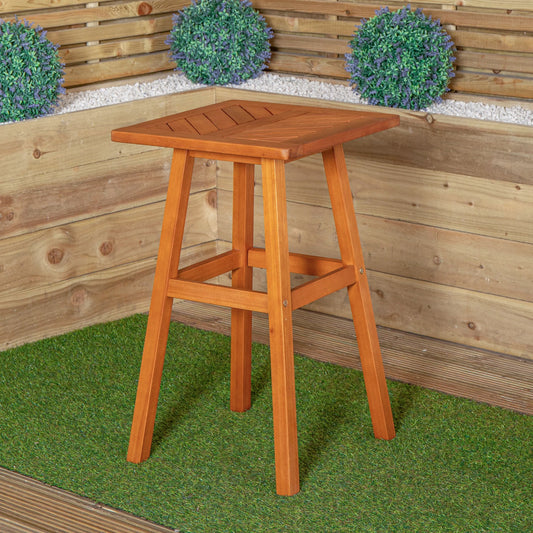 73 x 45cm Outdoor Kapalua Wooden Slatted Garden Side Table