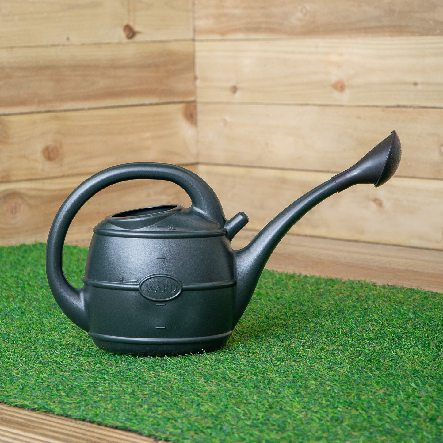 5L Garden Patio Ward Watering Can with Rose in Green
