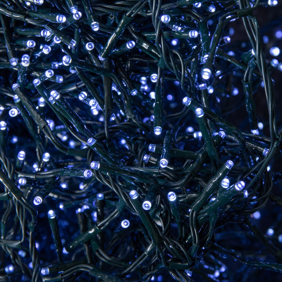 62.5m 5000 White LEDs Indoor Outdoor Cluster Christmas Lights with Timer