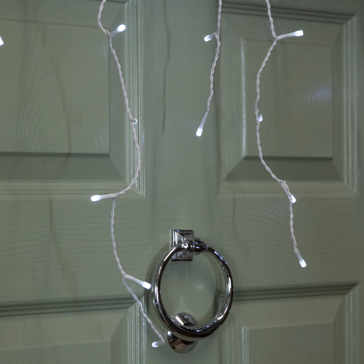 25m 1000 White LED Frosted Icicle Indoor Outdoor Christmas Lights with Timer