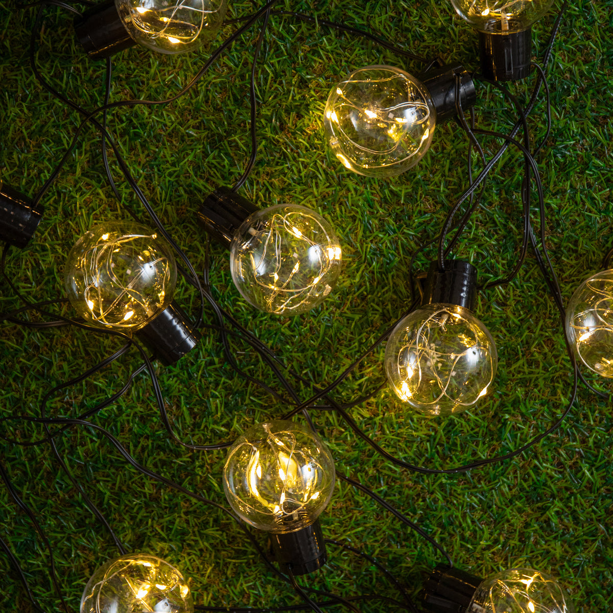 9.5m 100 LED Christmas Ball String Lights in Warm White