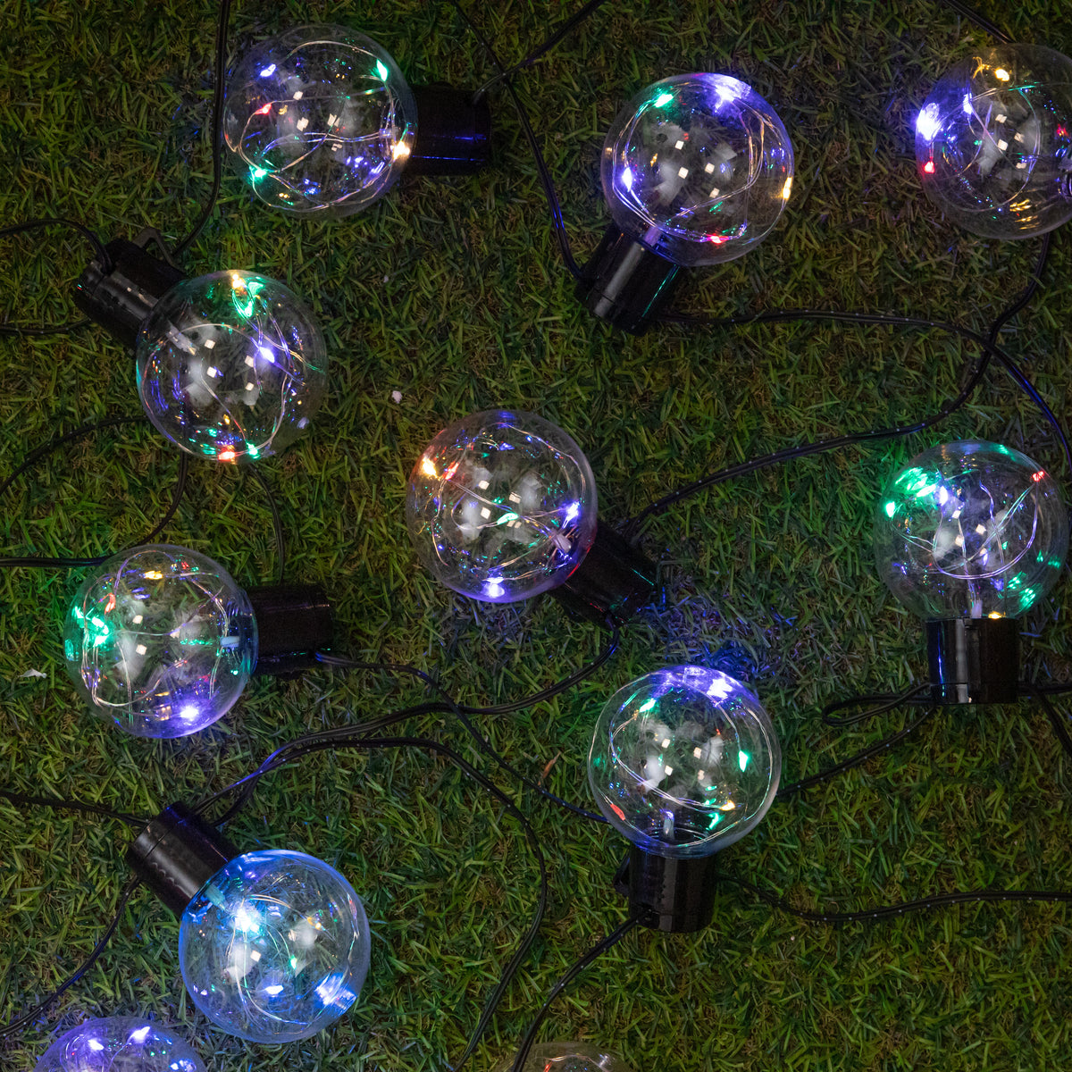 9.5m 100 LED Christmas Ball String Lights in Multi-Coloured