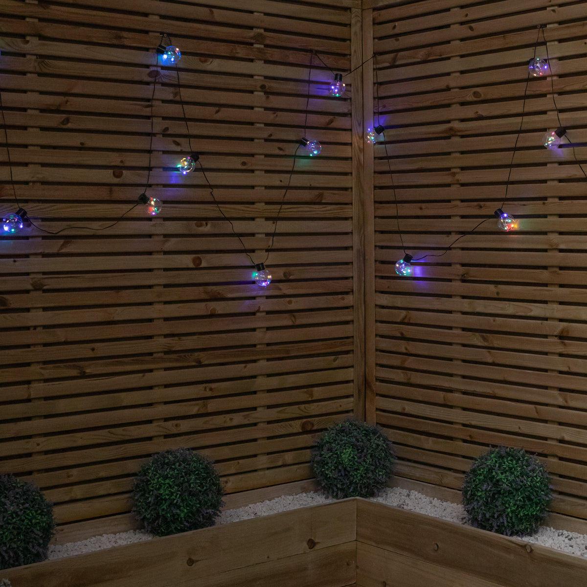 9.5m 100 LED Christmas Ball String Lights in Multi-Coloured