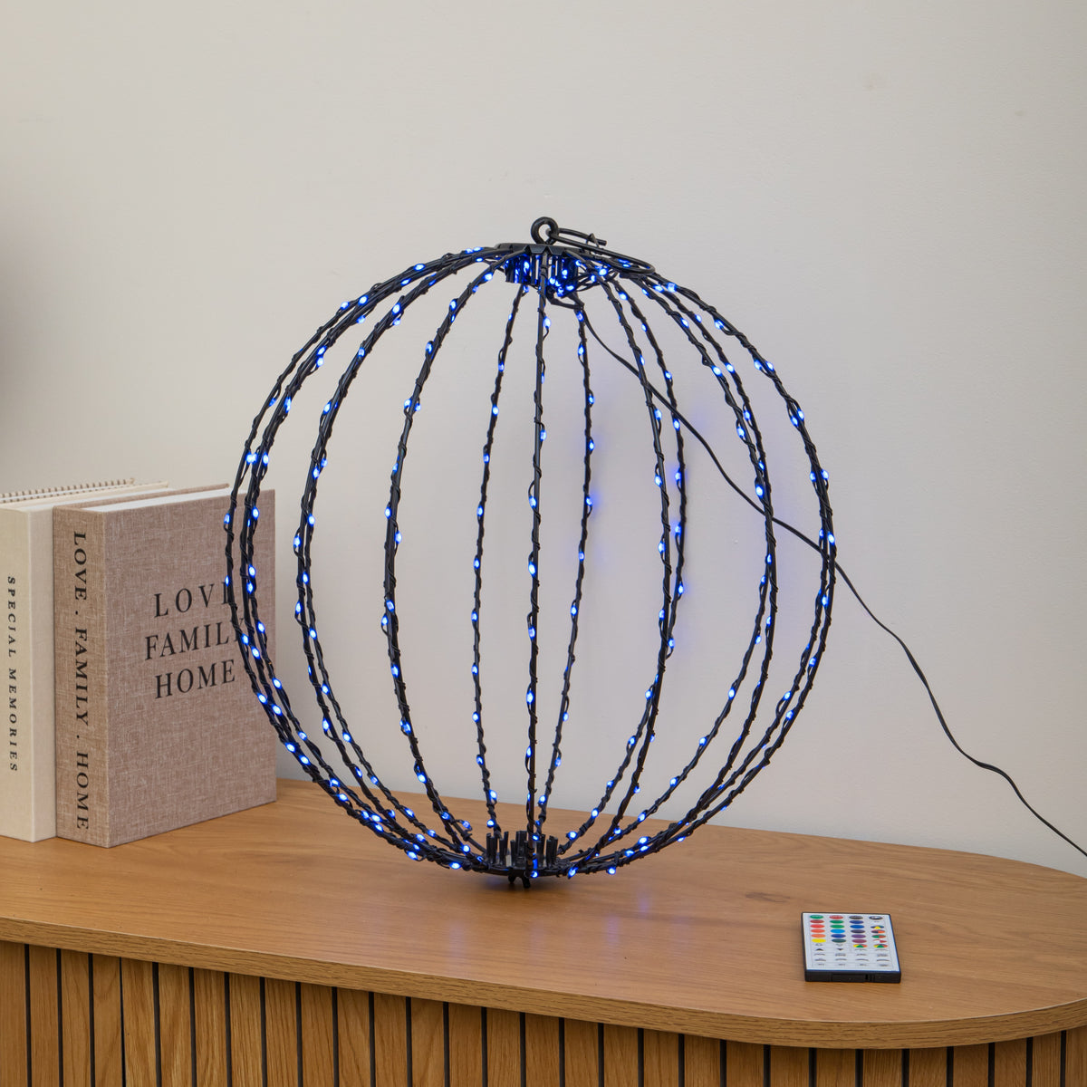 40cm Light up Colour Changing Christmas Orb with LEDs and Remote Control