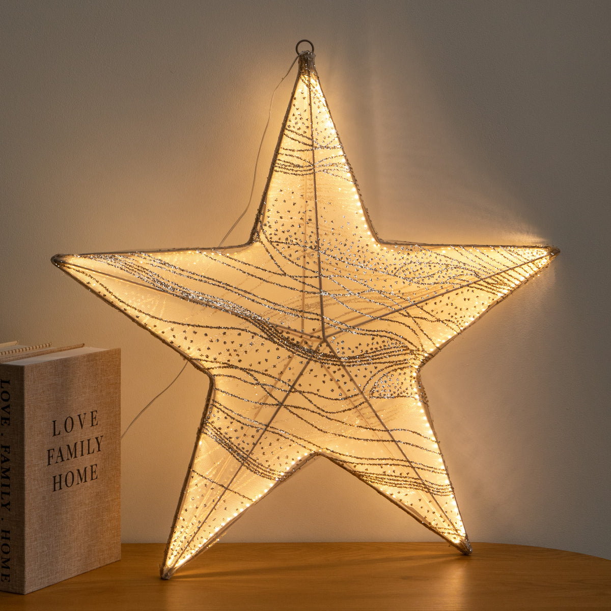 58cm Aura Star Light Up Christmas Decoration with 248 Warm White LEDs
