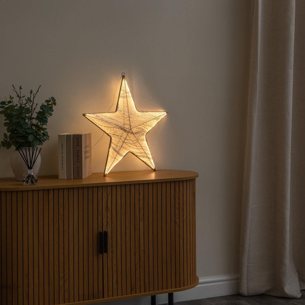 58cm Aura Star Light Up Christmas Decoration with 248 Warm White LEDs