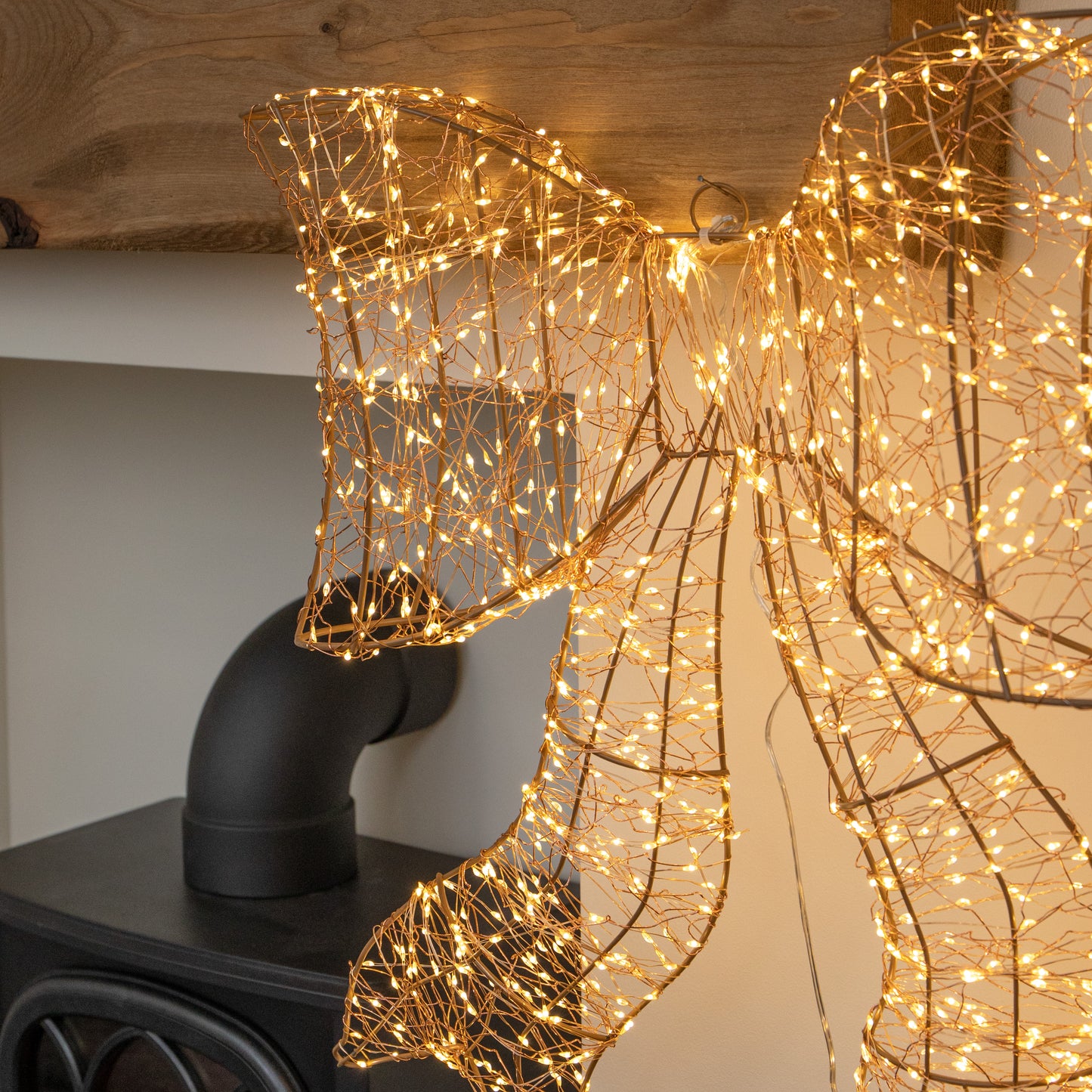 58cm Light up Christmas Galaxy Bow Light with 960 Warm White LEDs