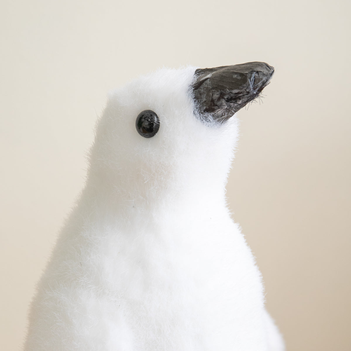 26cm Freestanding Flocked Christmas Penguin Decoration