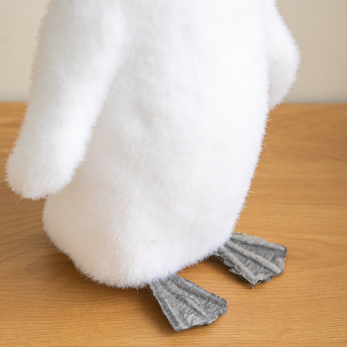 26cm Freestanding Flocked Christmas Penguin Decoration