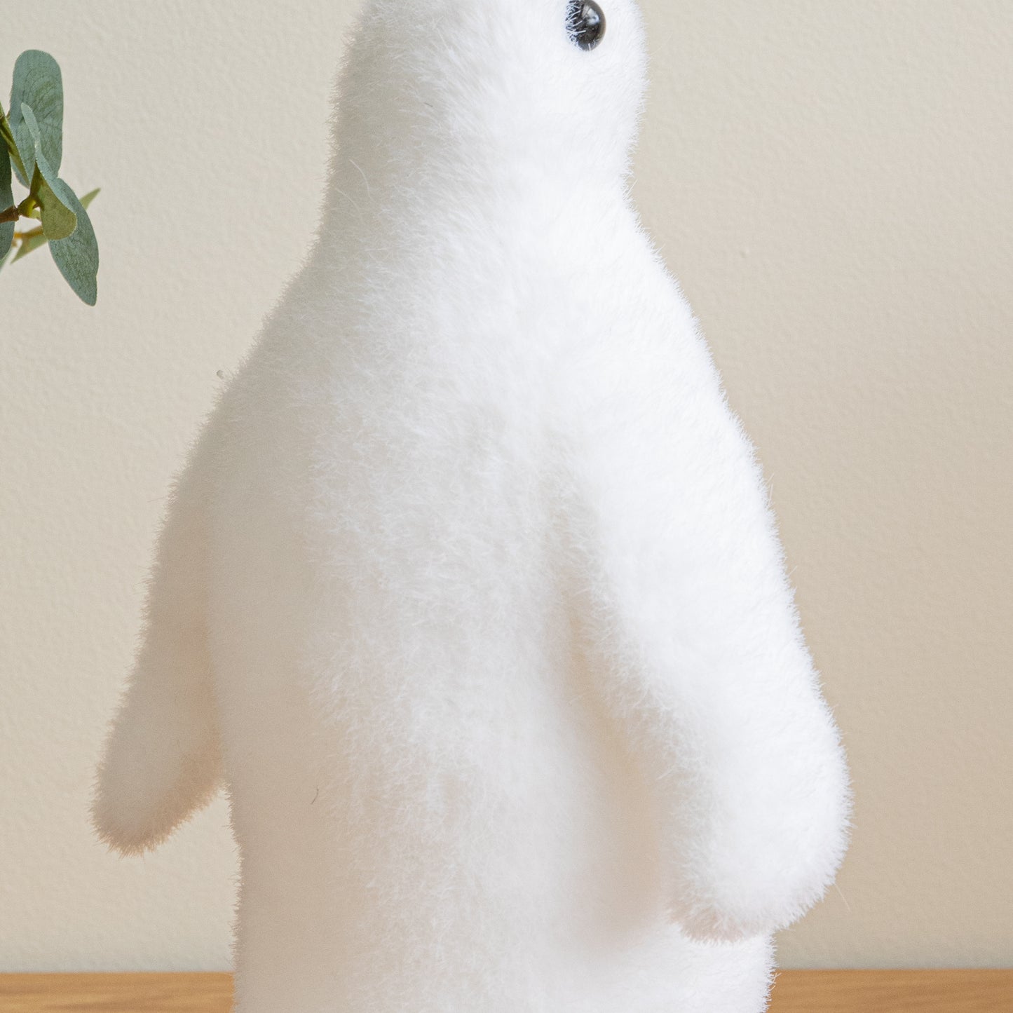 26cm Freestanding Flocked Christmas Penguin Decoration