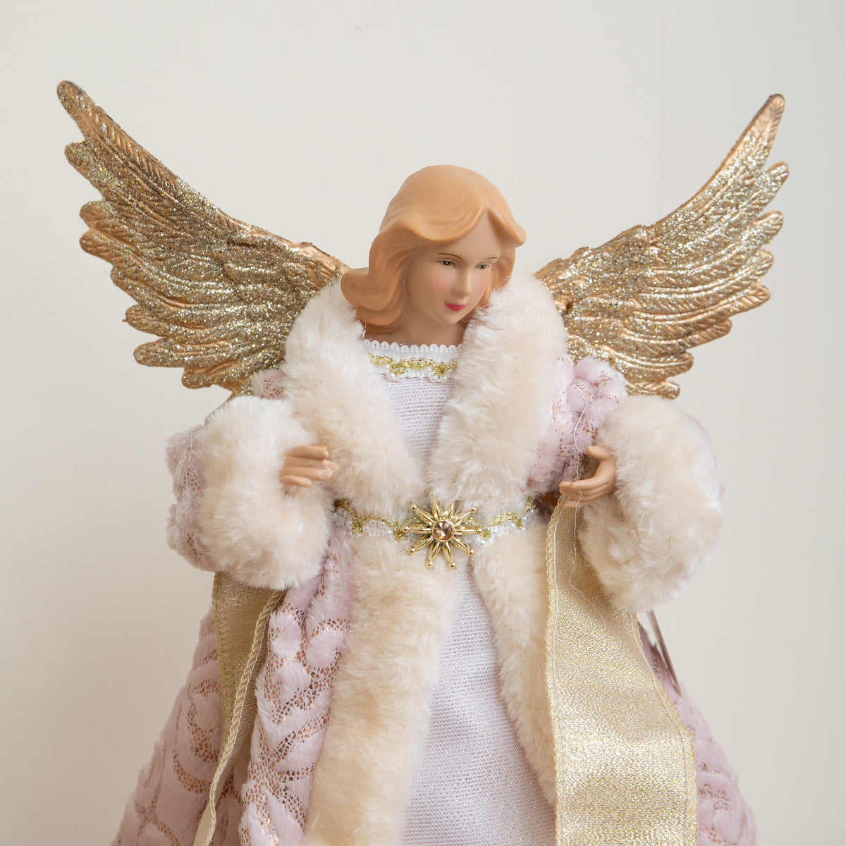 30cm Christmas Fairy Tree Topper with Gold Wings