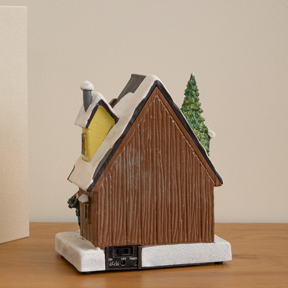 17cm Light up Santa's Grotto Moving Musical Christmas Scene